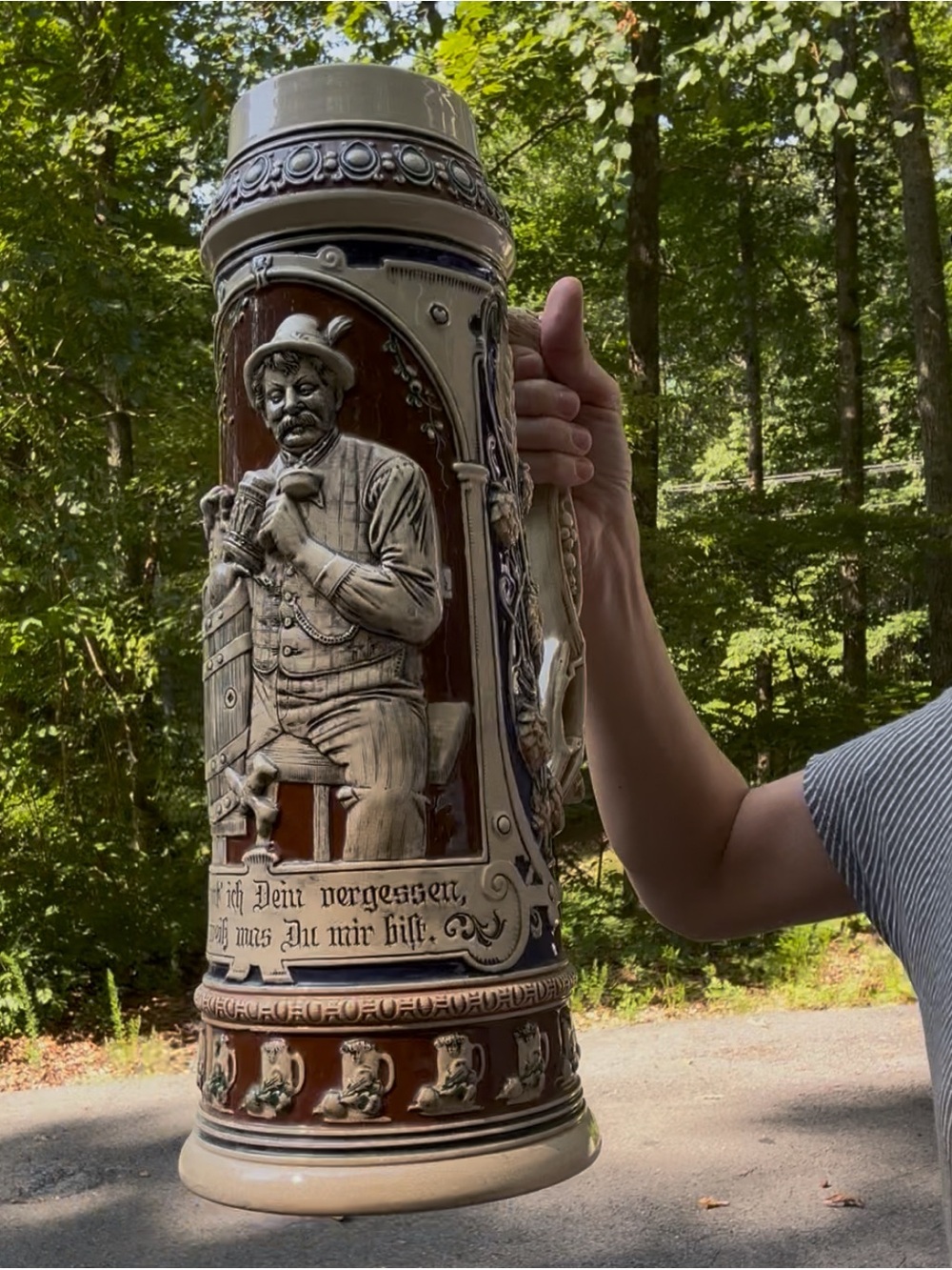16 1/2” Huge Beer Stein -German
